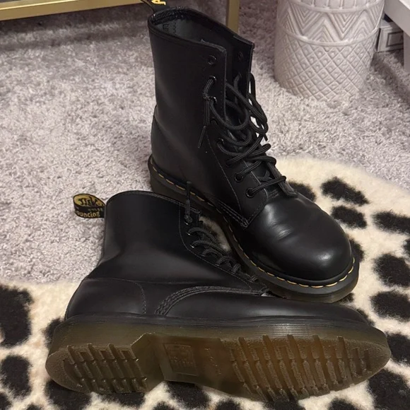 Dr. Martens Black Combat Boots - Picture 6 of 9